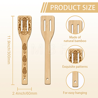 6Pcs Bamboo Spoons & Knifes & Forks AJEW-WH0411-015-1