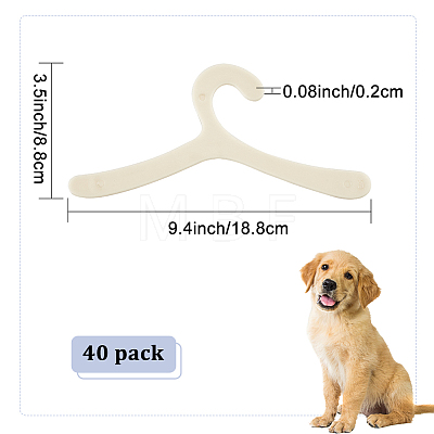 Plastic Clothes Hanger for Dog Cat AJEW-WH0248-301-1