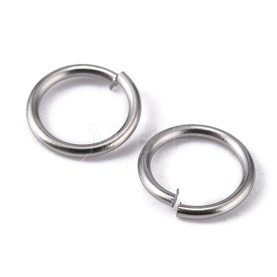 304 Stainless Steel Open Jump Rings Jump Rings STAS-N015-04-8x0.9mm-1