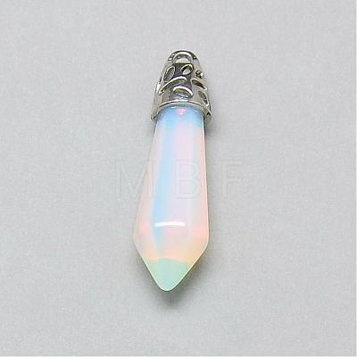 Opalite Pointed Pendants G-T002-28B-1