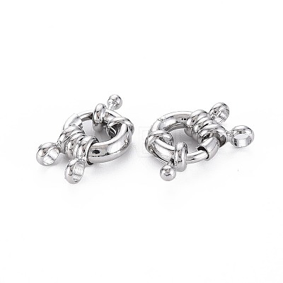 Brass Spring Ring Clasps X-KK-S356-112P-NF-1