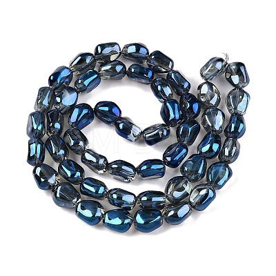 Electroplate Glass Beads Strands EGLA-T021-08J-1