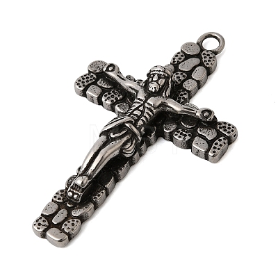 304 Stainless Steel Big Pendants STAS-B128-39AS-1