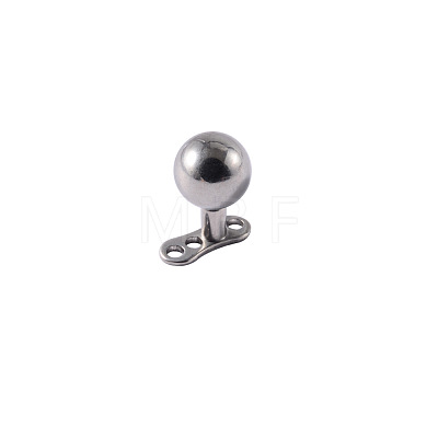 Stainless Steel Round Ball Dermal Anchor Base/Top for Women Men WGB1D88-45-1