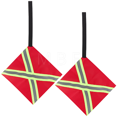 2Pcs Oxford Fabric Reflective Safety Flag for Kayaks AJEW-GF0014-19A-1