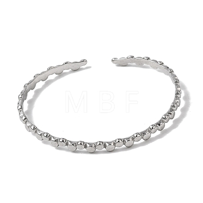 304 Stainless Steel Cuff Bangles for Women LS-BJEW-H635-01P-1
