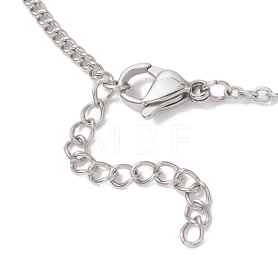 304 Stainless Steel Cable Chain Twisted Chain Slider Necklace Making AJEW-JB01512-02-1