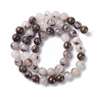 Natural Pyrite & Quartz Beads Strands G-K317-A25-1