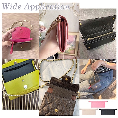 3Pcs 3 Colors Rectangle Felt Purse Organizer Insert PURS-PH0001-46-1
