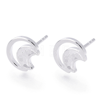 925 Sterling Silver Stud Earrings STER-T004-49S-1