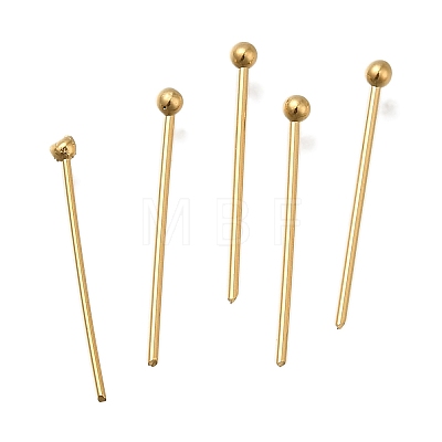 Brass Ball Head Pins KK-H502-03B-G-1