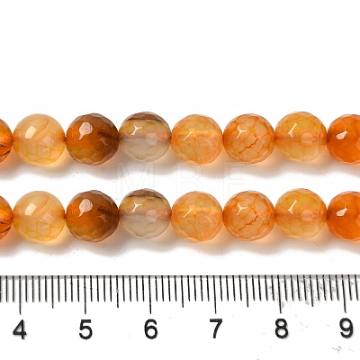 Dyed & Heated Natural Dragon Veins Agate Beads Strands G-P539-A01-19-1