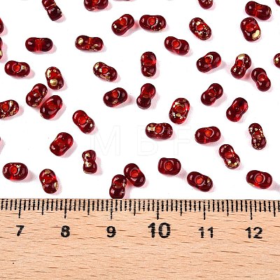 Picasso Spray Painted Glass Seed Beads SEED-T006-04-30-1