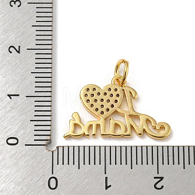 Mother's Day Heart with Word I Love Mama Charms KK-A200-14G-1