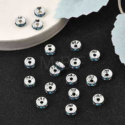 Brass Grade A Rhinestone Spacer Beads RB-A014-Z8mm-06S-1