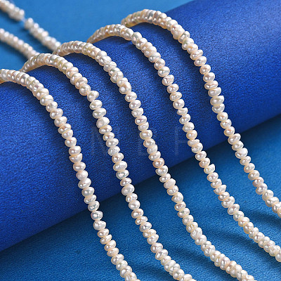 Grade AA Natural Cultured Freshwater Pearl Beads Strands PEAR-L003-B-03-01-1