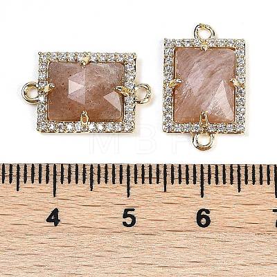 Natural Sunstone Faceted Rectangle Links G-I375-07G-11-1