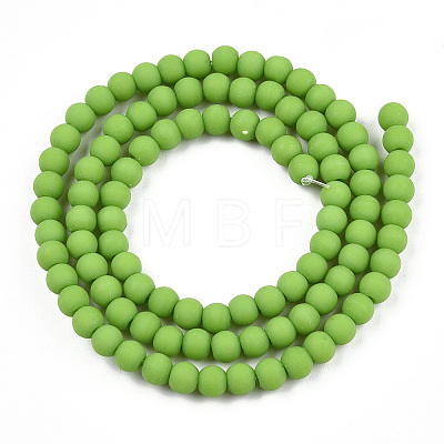Opaque Glass Beads Strands GLAA-T032-P4mm-MD06-1