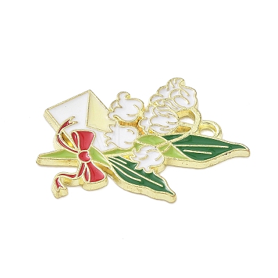 Alloy Enamel Pendants ENAM-P258-04A-G-1