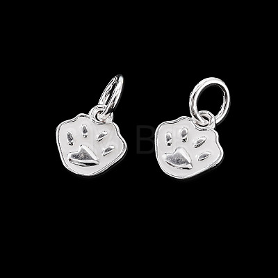 2Pcs 925 Sterling Silver Enamel Pendants STER-TA0001-60S-1