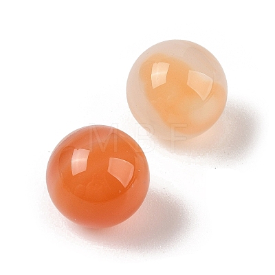 Natural Red Agate No Hole Sphere Beads G-K353-04B-31-1