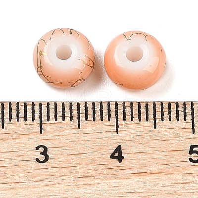 Opaque Spray Painted Glass Beads X1-GLAA-G118-01L-1