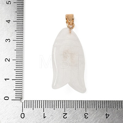 Natural Quartz Crystal & Synthetic Turquoise Carved Pendants X-G-Z084-01G-01-1