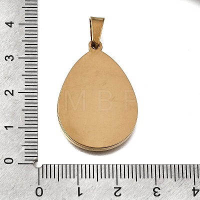304 Stainless Steel Pendant Cabochons Settings SA-CBA8A58-01B-G-1