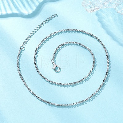 304 Stainless Steel Rolo Chain Necklaces NJEW-JN05772-1