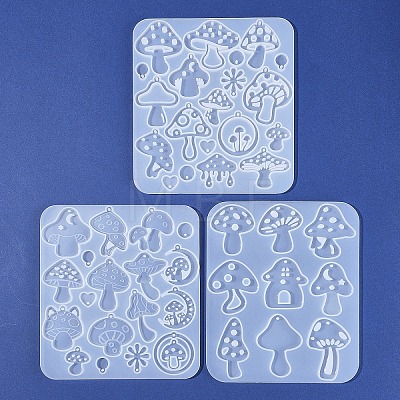 3Pcs 3 Styles Easter DIY Pendant Molds AJEW-FS0001-36-1