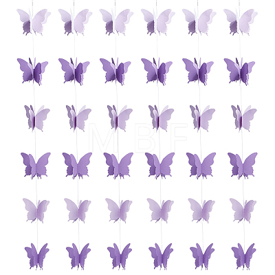 6 Bags Paper Butterfly Hanging Banners DIY-GO0003-17-1