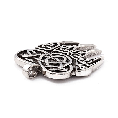 304 Stainless Steel Pendants STAS-P305-07AS-1