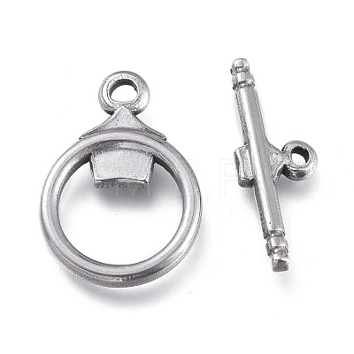 304 Stainless Steel Toggle Clasps STAS-M278-02P-1
