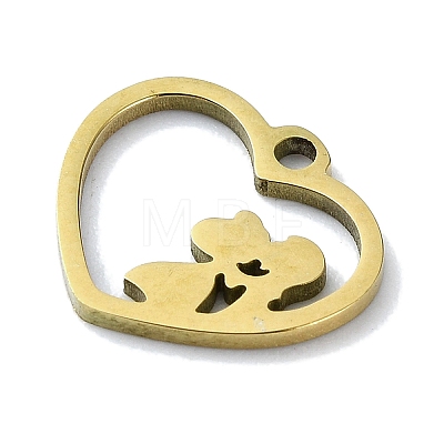 304 Stainless Steel Charms STAS-C097-38D-G-1