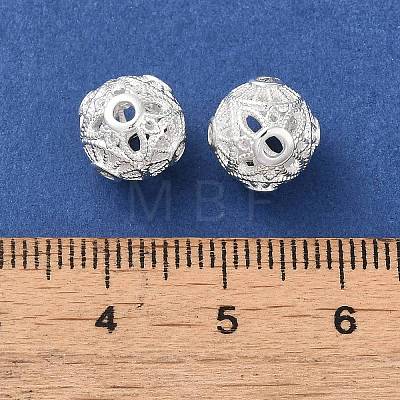 Rack Plating Brass Pave Cubic Zirconia Beads KK-D100-12S-01-1