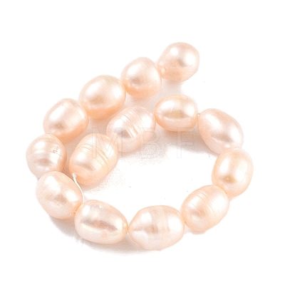 Natural Cultured Freshwater Pearl Beads Strands PEAR-P062-12E-1