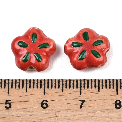 Handmade Porcelain Enamel Beads PORC-G016-07N-1