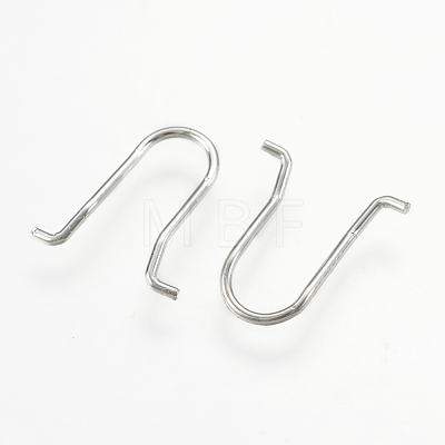 925 Sterling Silver Clasps X-STER-K037-070A-1