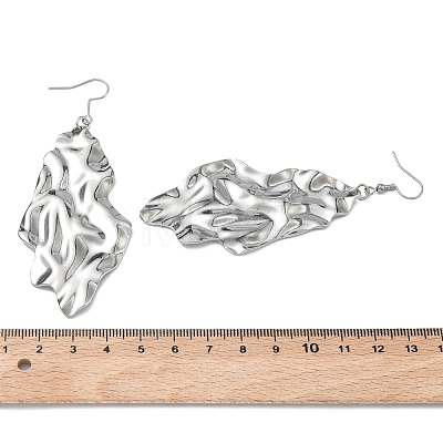 304 Stainless Steel Dangle Earrings EJEW-F402-01P-1