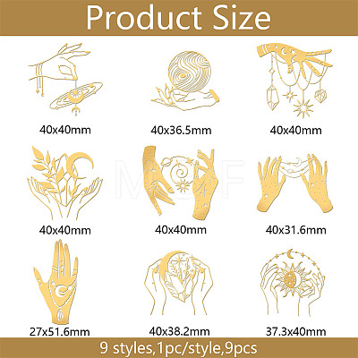 Nickel Decoration Stickers DIY-WH0450-059-1