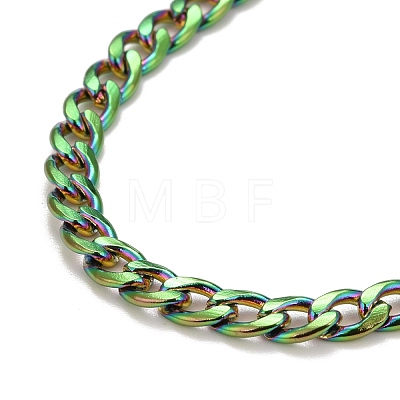Ion Plating(IP)  304 Stainless Steel Chain Necklaces NJEW-A002-07MC-1