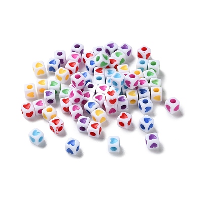 Opaque Acrylic Beads OACR-D301-06-1