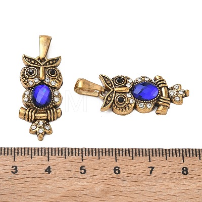 304 Stainless Steel Rhinestone Pendants RB-CBA7A56-08AG-01-1