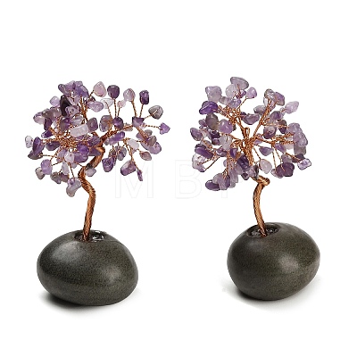 Natural Gemstone Chips Tree of Life Display Decorations GG-CBACC2B-01D-1