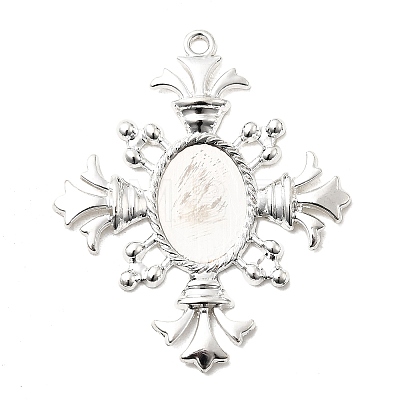 Alloy Cabochon Settings X-PW-WGAB9EB-12-1