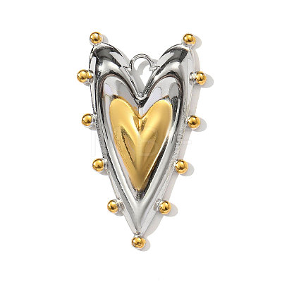 304 Stainless Steel Pendants STAS-OY002-75G-1