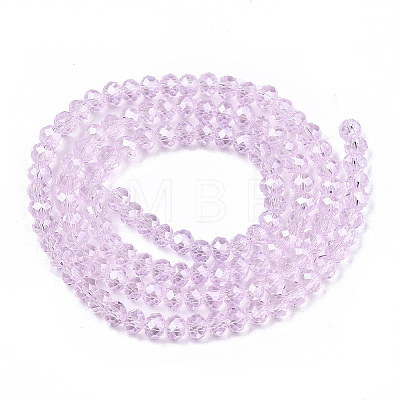 Electroplate Glass Beads Strands EGLA-A034-T6mm-A22-1