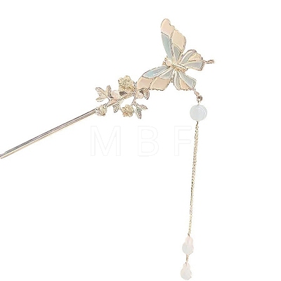 Alloy Enamel Hair Sticks for Women Girl PW-WG49782-01-1