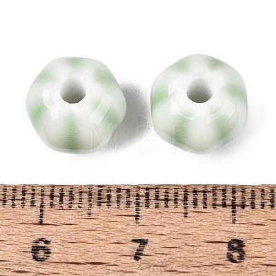 Vintage Handmade Porcelain Beads PORC-Q006-07P-1