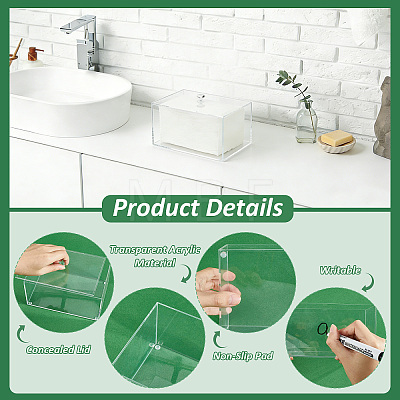 3Pcs Acrylic Storage Box CON-WA0001-22-1